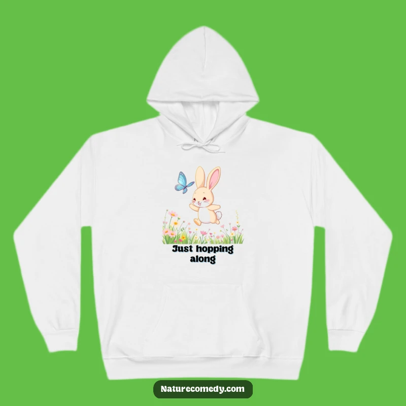 Funny Bouncing Bunny Hoodie: Cozy Up with Meadow Magic