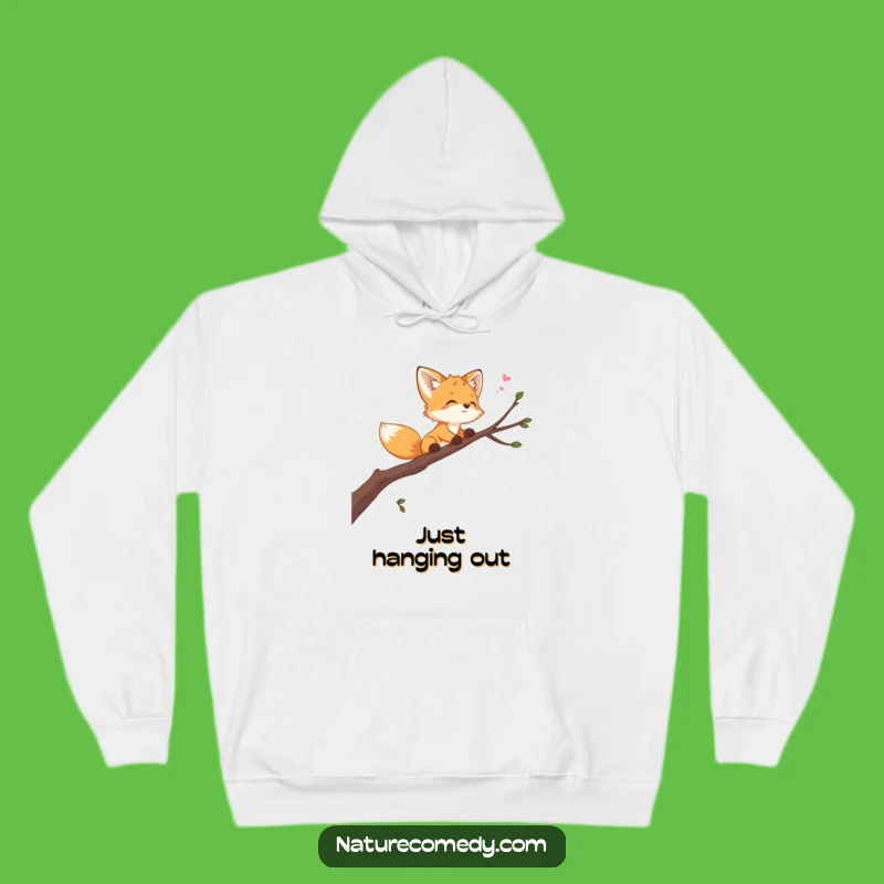 Funny Playful Fox Hoodie: Cozy Up with Dreamy Woodland Vibes