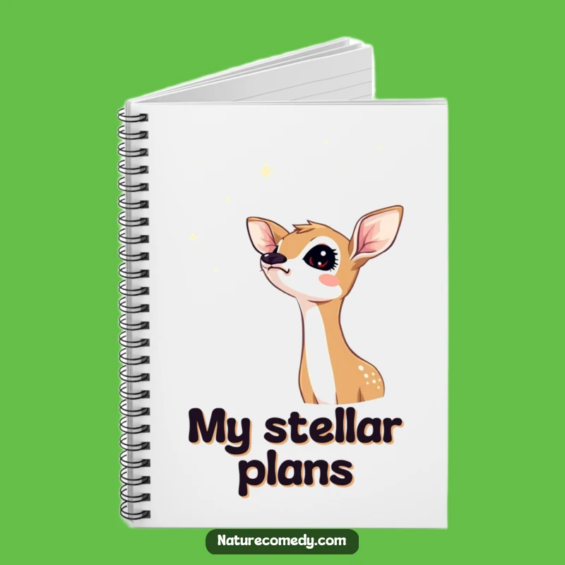 Funny Fawn Stars Notebook: Journal Your Celestial Dreams!
